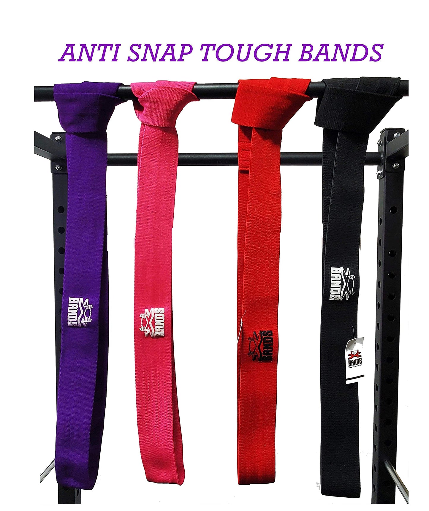 The X Bands Tough Bands - Anti-Snap Fabric Resistance Bands for Women & Men - Extra Strength Workout Bands - Exercise Resistance Bands for Home or Gym Workout - Strength Training Equipment - (70 Lb)…