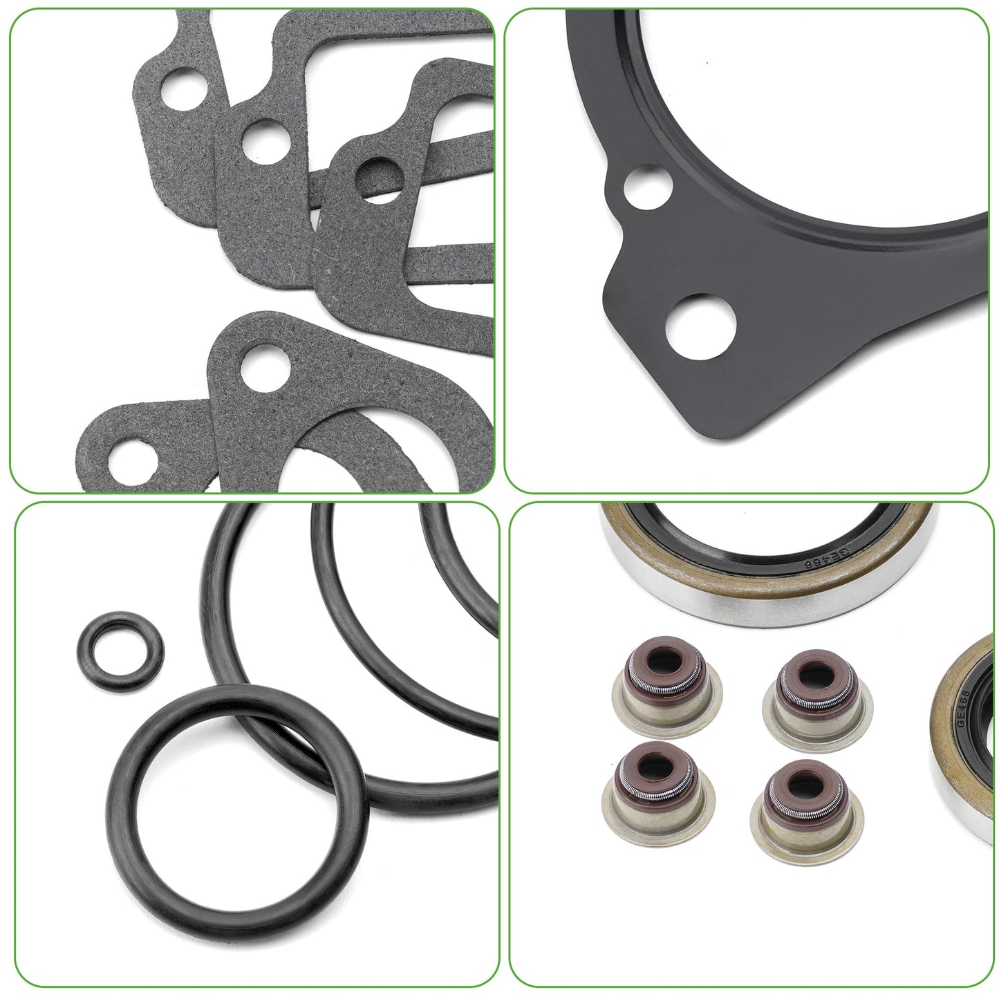 10L0L Golf Cart Gasket Seal Rebuild Kit for EZGO 1991-2008 Gas 295cc 350cc 4 Cycle Fuji Robin Engine Pre MCI Inc MCI Breather Gasket OEM# 7608902