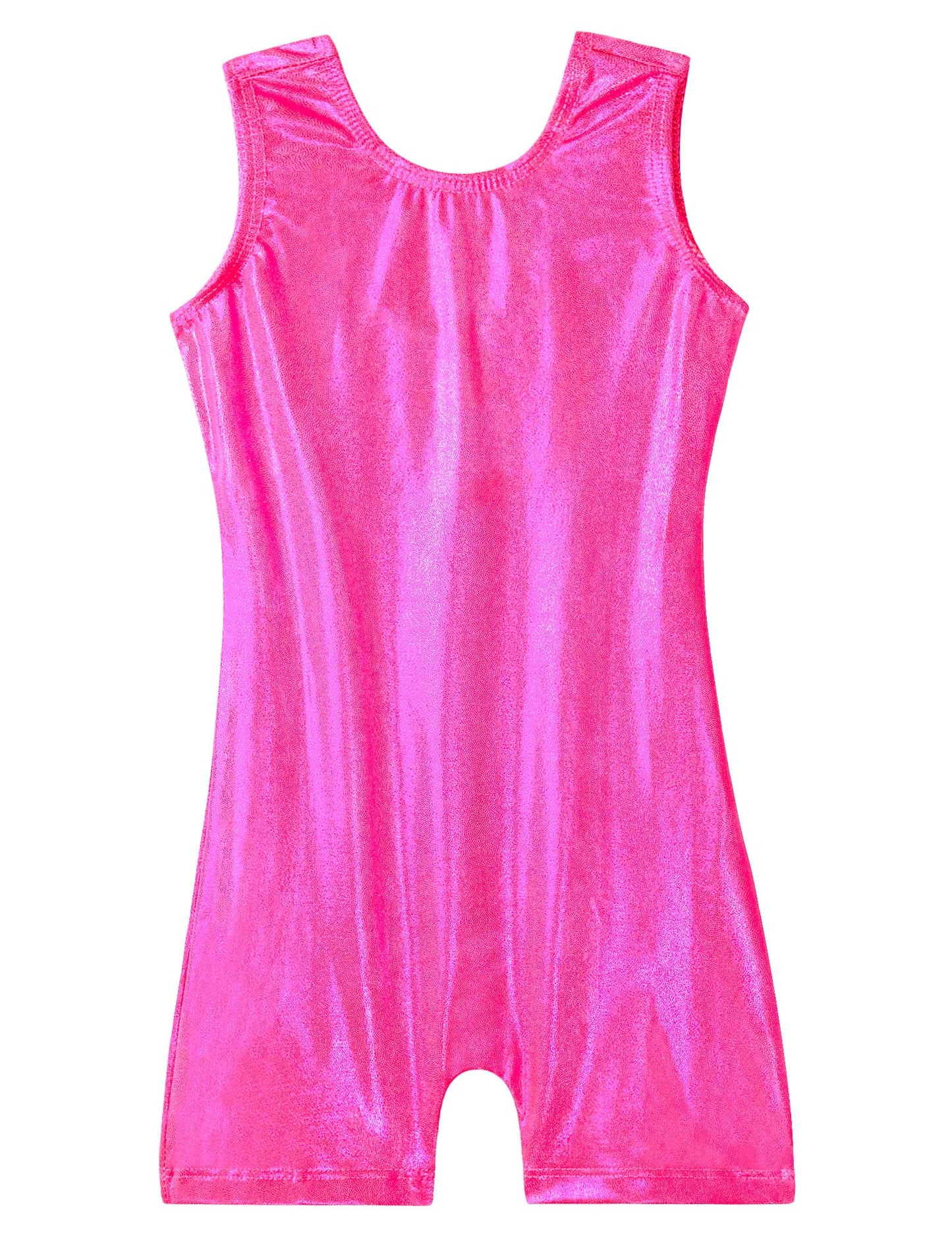 Domusgo Gymnastics Leotards for Girls 6-7 Years Old Sparkly Sleeveless Tank Outfits Rose Kids Workout Bodysuits