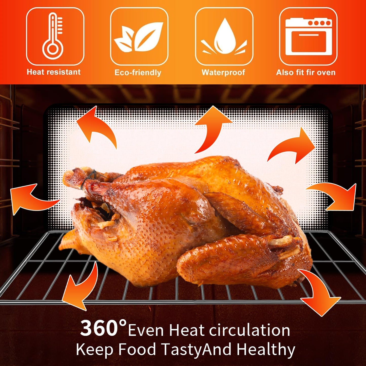 GWY Air Fryer Wire Rack for Emeril Lagasse 26 QT Extra Large Air Fryer, 12.5''*11.5'' Stainless Steel Air Fryer Replacement Parts Accessories Roasting Steamer Grill Racks