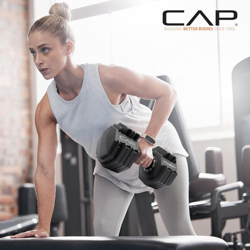 CAP ADJUSTABELL Adjustable Dumbbell Weights - Versatile Singles & Pairs | 12.5 lb, 25 lb & 55 lb Options