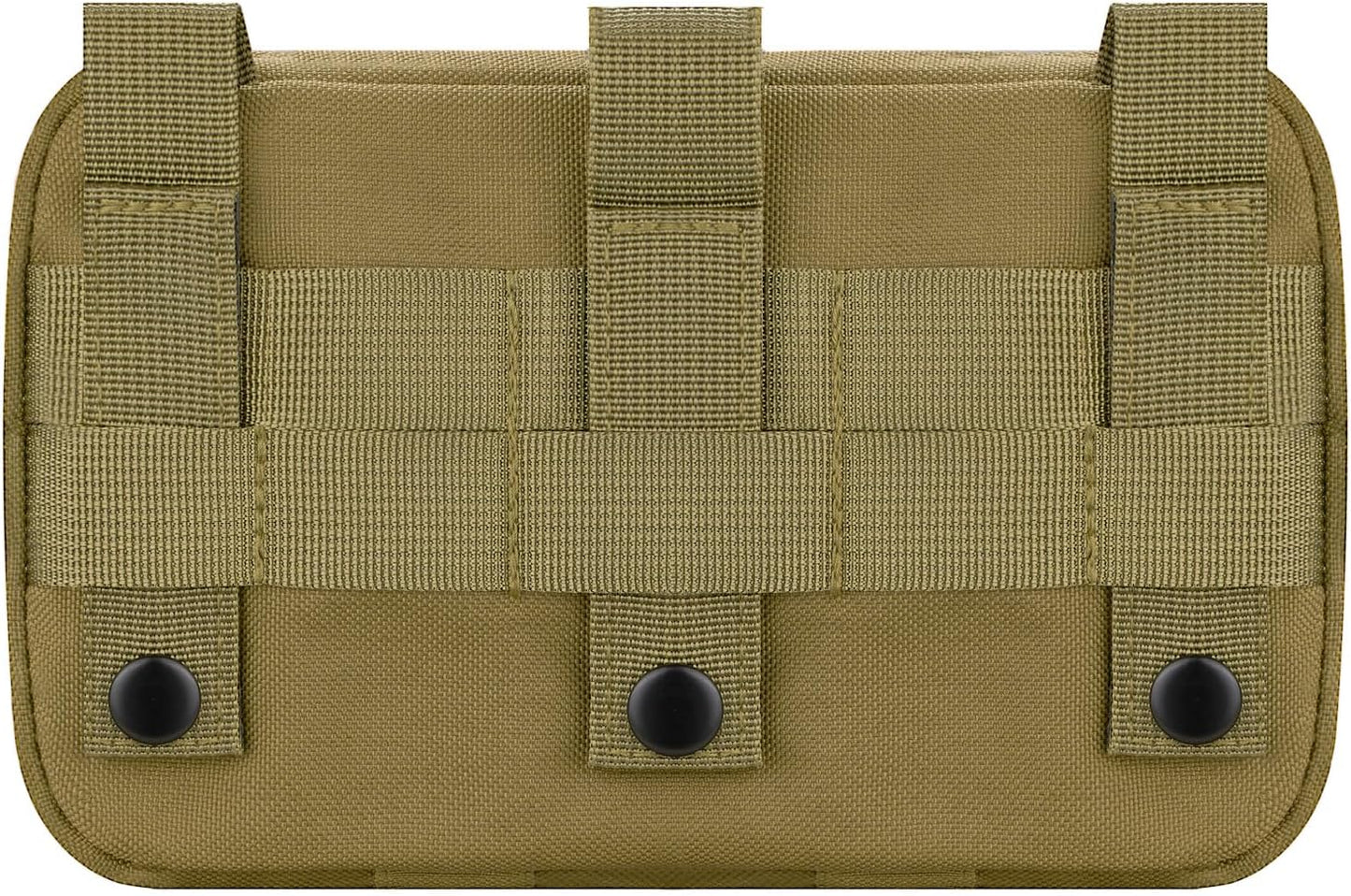 Skiennix Tactical Molle Admin Pouch - EDC Modular Design with 2 Keychains & US Flag Patch