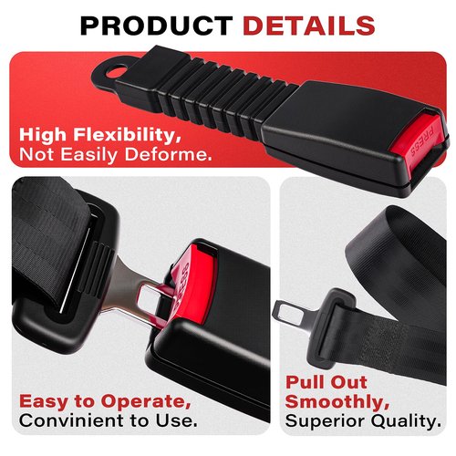 KyuerWK Golf Cart Seat Belts, Retractable Universal Seat Belt Kit, Fits Club Car, EZGO, Yamaha (2 PCS)