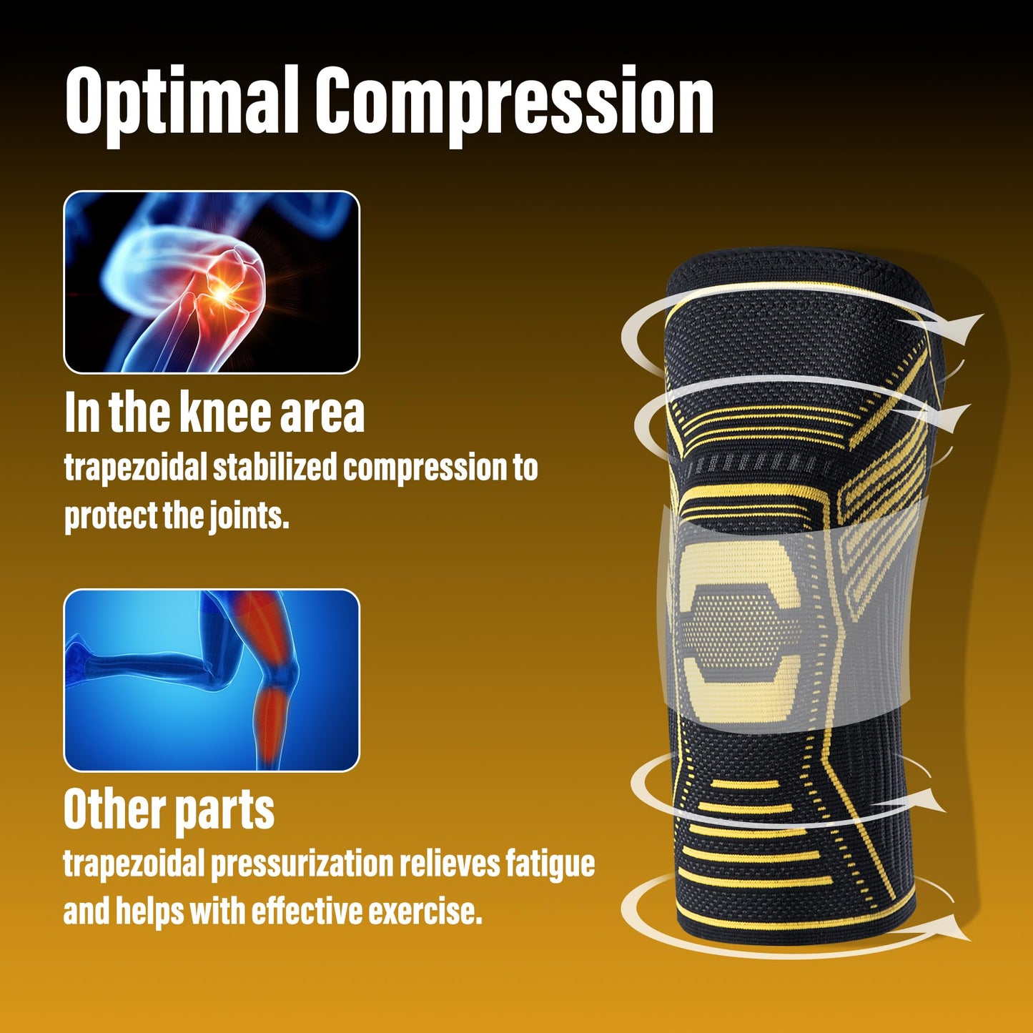 WalkMii Copper Knee Braces for Women and Men 2 Pack, Compression Sleeve for Knee Pain, Arthritis, Sports Recovery, Meniscus Tear, Joint Pain Relief-XXL
