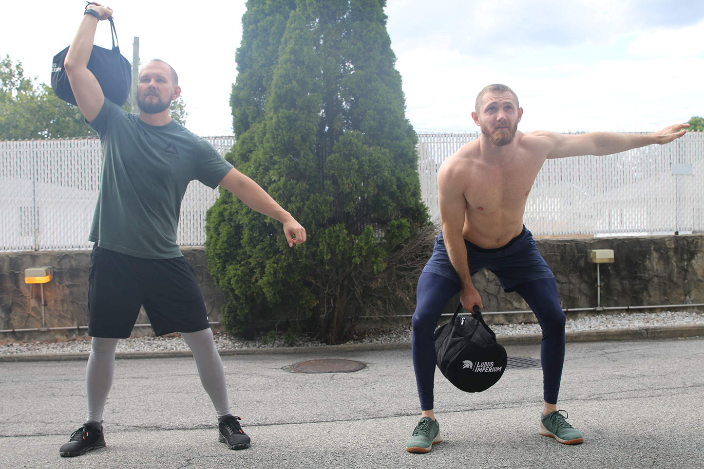 Ludus Imperium Adjustable Kettlebell Sandbag - Kettlebell Weights, Heavy Duty Workout Sandbags for Training, Fitness, Cross-Training & Exercise, Workouts, Sandbag Weights, up to 45 LB