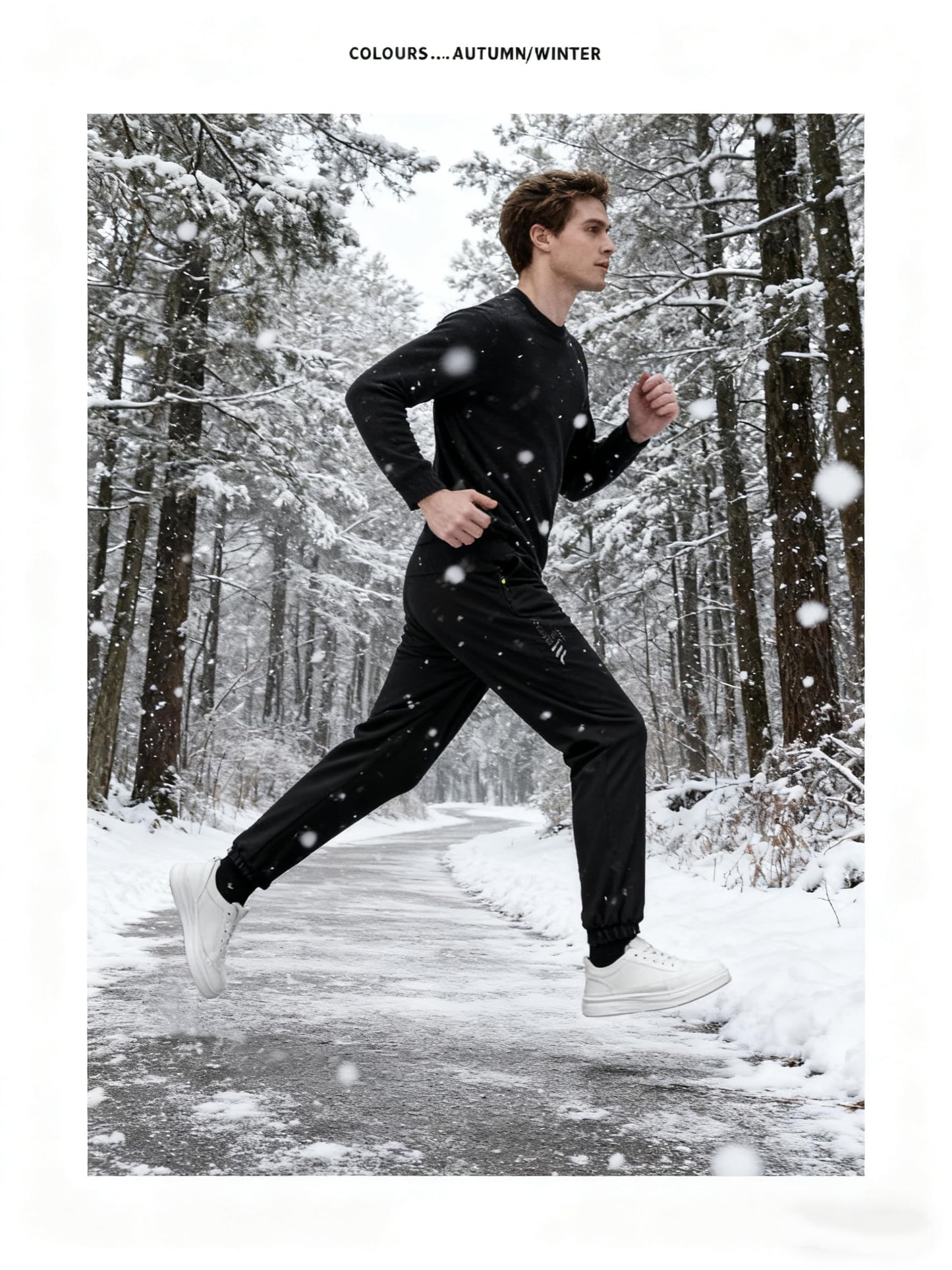 Purthet Winter Pants for Men Sherpa Fleece Lined Sweatpants Thermal Joggers for Outdoor, Snow with Zipper Pockets