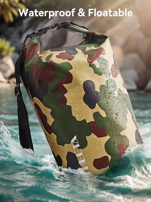 HEETA Waterproof Dry Bag - Lightweight Roll Top Storage Backpack with Emergency Whistle | 5L/10L/20L/30L/40L