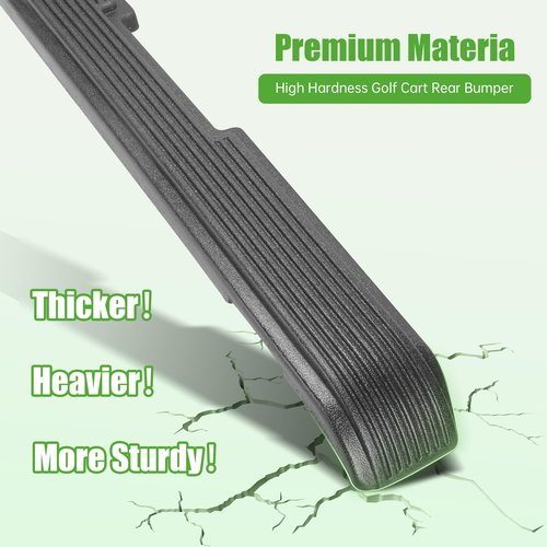 10L0L Golf Cart Rear Bumper for Club Car DS 1993+ Golf Carts, Replaces Parts 1016379