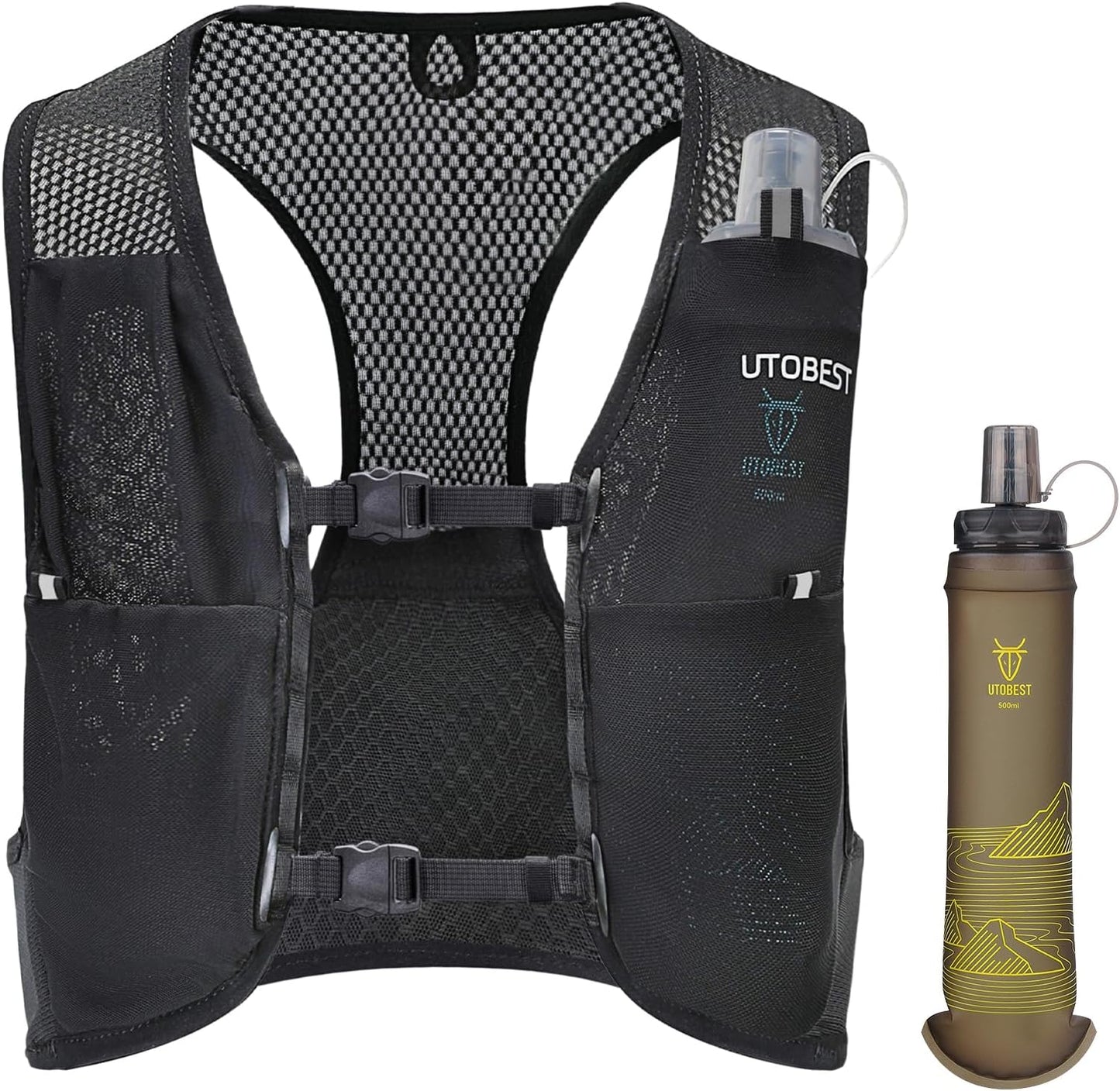 UTOBEST Hydration Vest - Ultra-Light Reflective Running Gear for Trail Hiking & Jogging