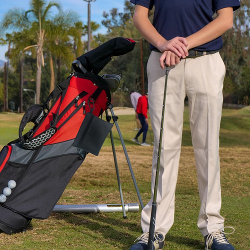 CORECISE Golf Ball Pouch,Golf Tee Bag Tee Holder Bag,Leather Golf Ball Bag Pouch,Zippered Golf Pouch,Golf Accessory Pouch,Small Zipper Pouch,Golf Accessories,Golf Bag Accessories