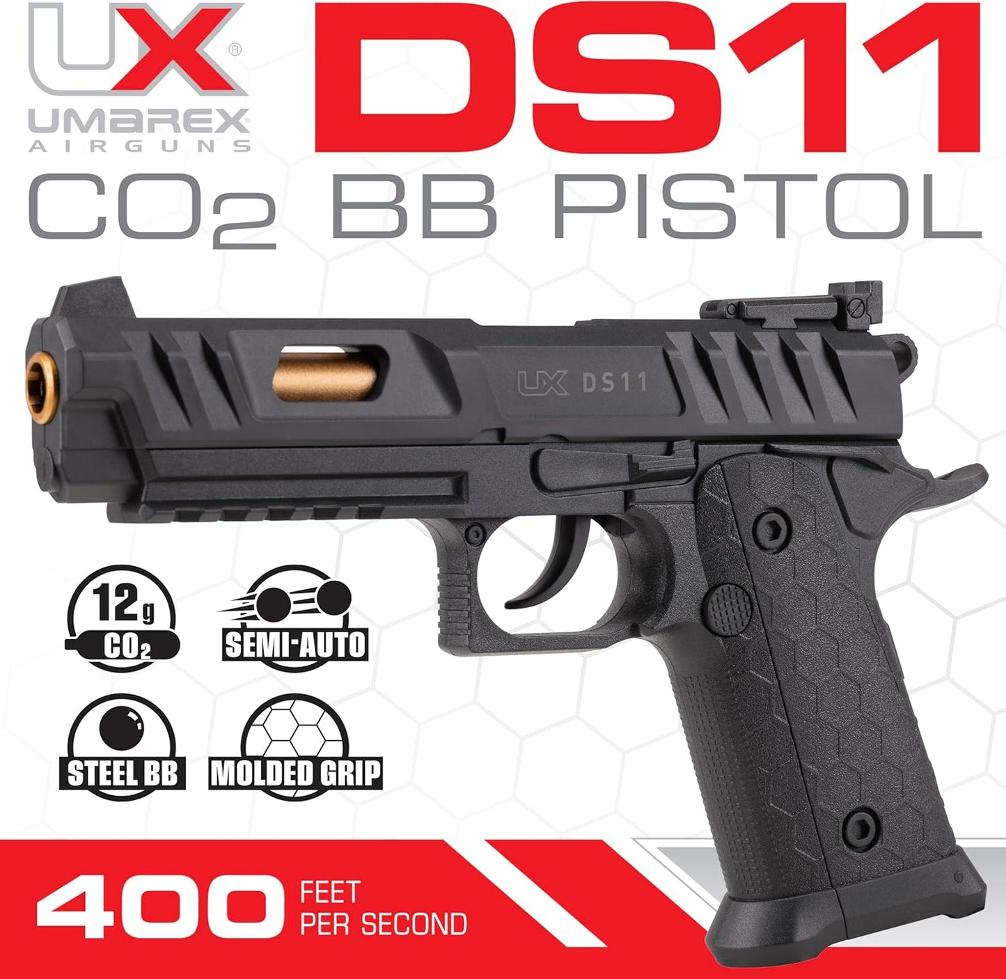 Umarex DS11 .177 Caliber BB Gun - High Precision Air Pistol for Target Shooting