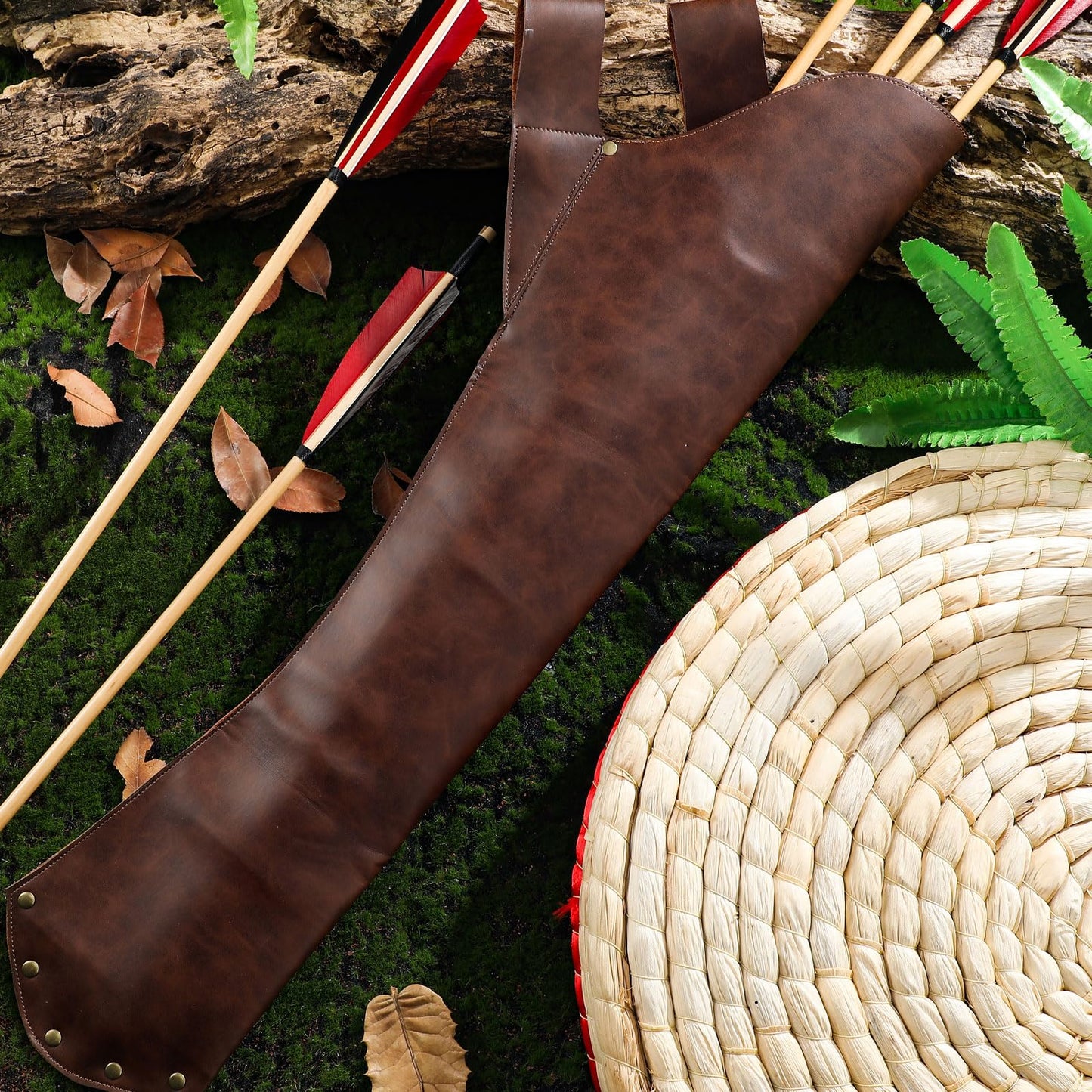Eccliy Leather Hip Quiver for Arrows Archery Hunting Quiver Arrow Holder Handmade Archer Accessories for Shooting Targeting, Training