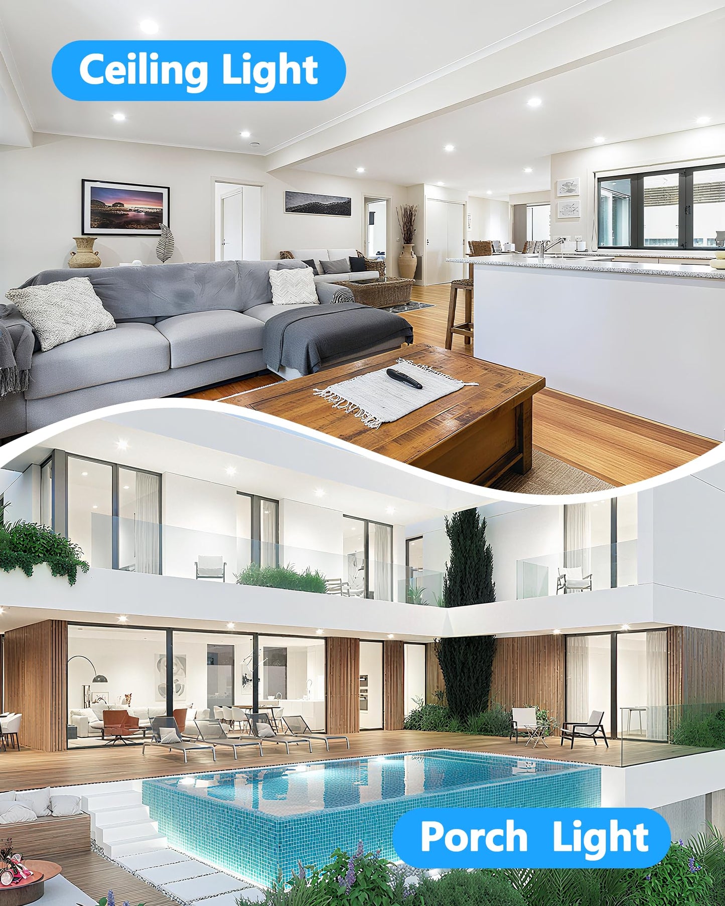 Flaspar PAR20 LED Flood Light Bulb 5000K Daylight White Dimmable Outdoor, 75W Equivalent 8W PAR20 Bulbs, E26 Medium Base, 60° Beam Reflector Flood Lights for Porch Lights, Patio, Garden, 2 Pack