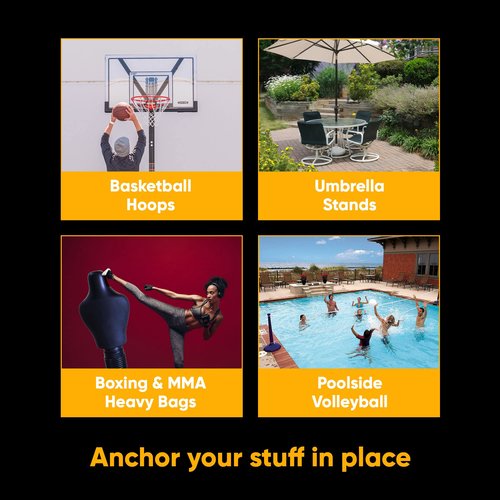 AnchorGel Sand & Sand Bag Alternative Polymer | A Smarter Way to Keep Equipment from Tipping Over | Keep Portable Basketball Hoops, Umbrellas & Items with a Base from Falling | Made in USA (16oz)