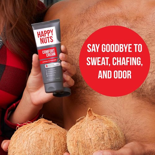 Happy Nuts Comfort Cream Deodorant Bundle - Nut & Body Wash with Toiletry Bag Included