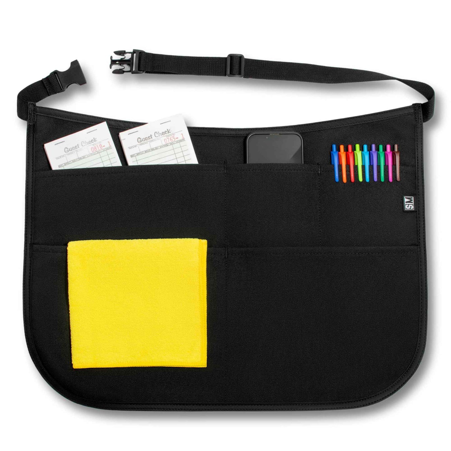 SupplyMaid Waterproof Server Apron with Buckle - Don't Waste Time with Strings