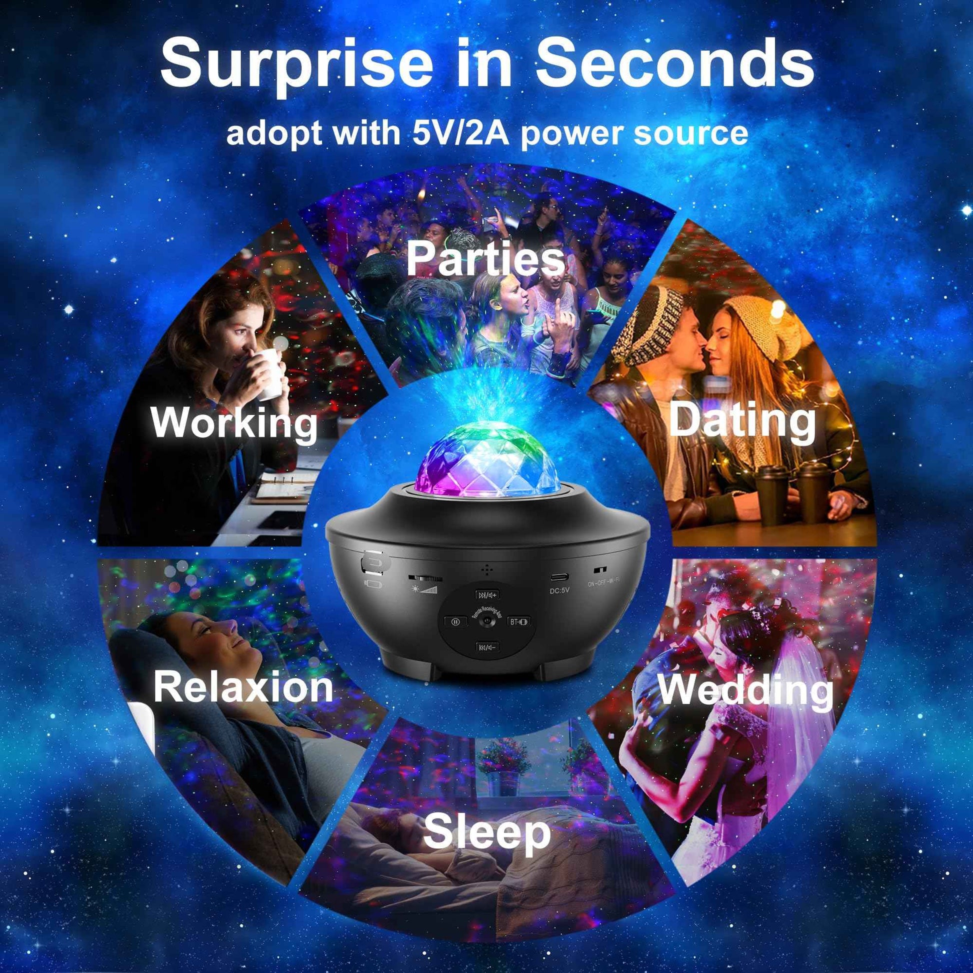 Galaxy Projector Star Projector, Bluetooth Speakers Night Light Timer Remote Control, Room Decor for Teen Girls/Led Lights for Bedroom Decor/Teen Children Adults Gift