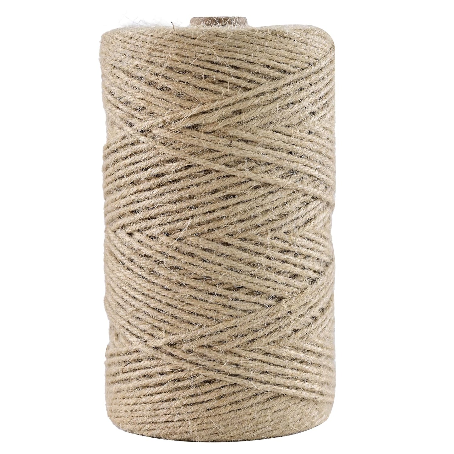 Natural Jute Twine 656 Feet Long String for Crafts Gift Wrapping Christmas Handmade Arts Decoration Packing String Home Decor （3mm * 656feet）
