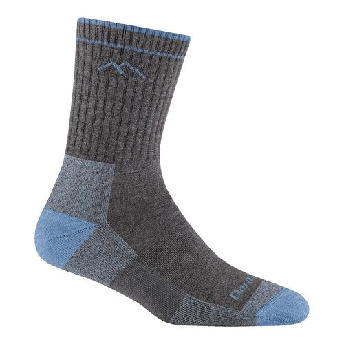 Darn Tough Women's Hiker Coolmax Micro Crew Midweight Hiking Socks (Style 1929) - Gray, Medium