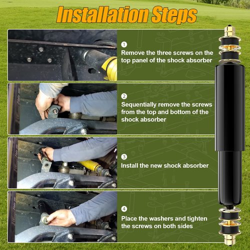 ENEKER Golf Cart Shocks, EZGO Front Shocks and EZGO Rear Shocks for Golf Cart 1994-UP EZGO TXT&Medalist Gas and Electric, Replace 70928-G01, 76418-01, 4PCS