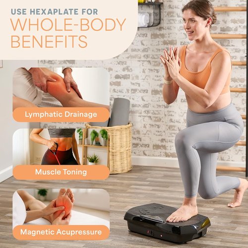 Lifepro Vibration Plate Exercise Machine - Full Body Vibration Platform for Muscle Toning & Recovery | Ideal for Beginners