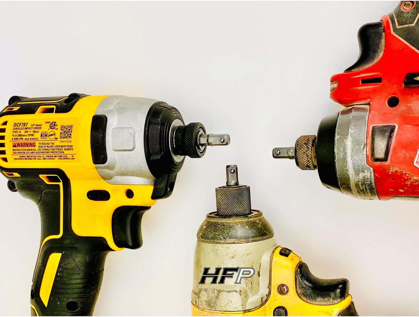 Stubby 1/4 Inch Impact Socket Adapter Bit Only 1.3 Inches Long 3 Pack Stubby 1/4 Inch Impact Socket Bit 1/4" Hex to 1/4" Square