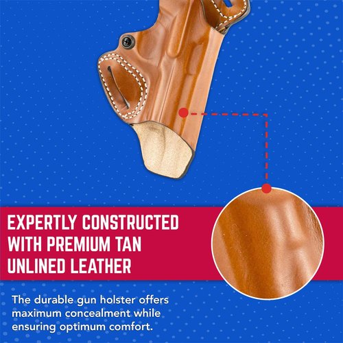 DeSantis Gunhide S.O.B. - Small of Back Belt Holster, Fits 1911, Right Hand, Tan 067TA21Z0