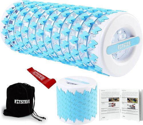 Collapsible Foam Roller - Portable 13-Inch Exercise & Recovery Tool | Compact Blue Design