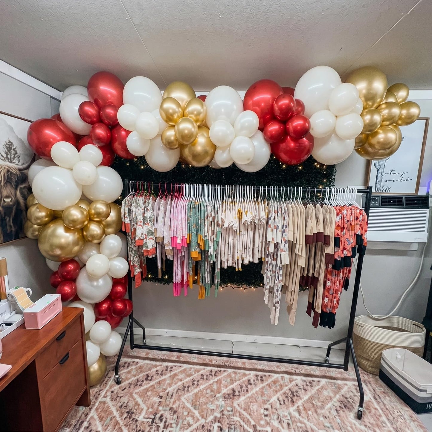 Red White Gold Balloon, 60 Pack 12 Inch Red Gold Balloon for Mother's Day Valentine's Day Women Birthday Wedding Bridal Shower Christmas Xmas Party Decorations
