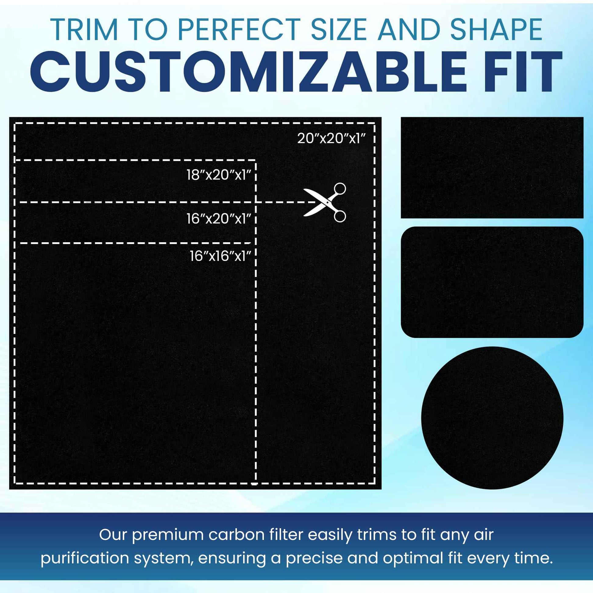 ID Air Systems: Replacement Pre-Filter Compatible with Honeywell 50250 Air Purifier – Fits Models Using True HEPA Filters – Activated Carbon and Zeolite for Odor Control (2 Pack), Made in USA