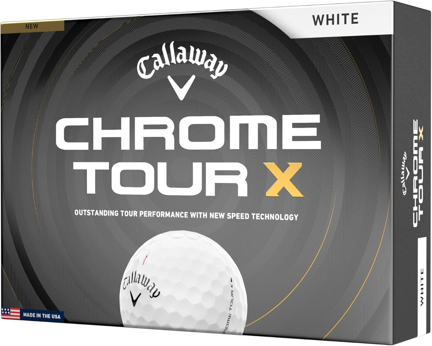 Callaway Golf Chrome Tour X 2026 Golf Balls - Premium Performance | Enhanced Distance & Control