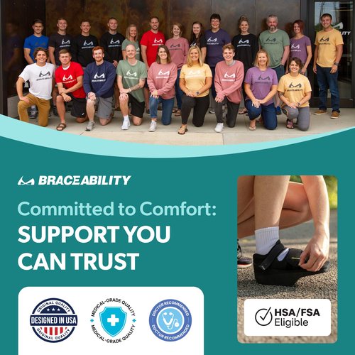 BraceAbility Forefoot Offloading Post-Op Shoe - Non-Weight Bearing Medical Wedge Boot for Diabetic Foot Ulcer, Metatarsal Fracture, Broken Toe, Bunion, Hammer Toe Surgery - Fits Men and Women (XL)