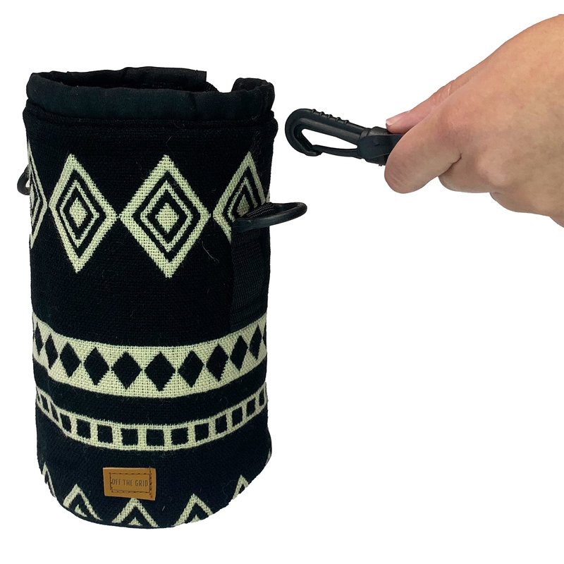 Water Bottle Holder w/Strap | Bottle Sleeve Carrier for Walking, Backpacking | Hydro and Iron Flask Sling Bag | Bottle Protector for Beer Water Coffee | Camping Accessories (64 oz, Obsidian Black)