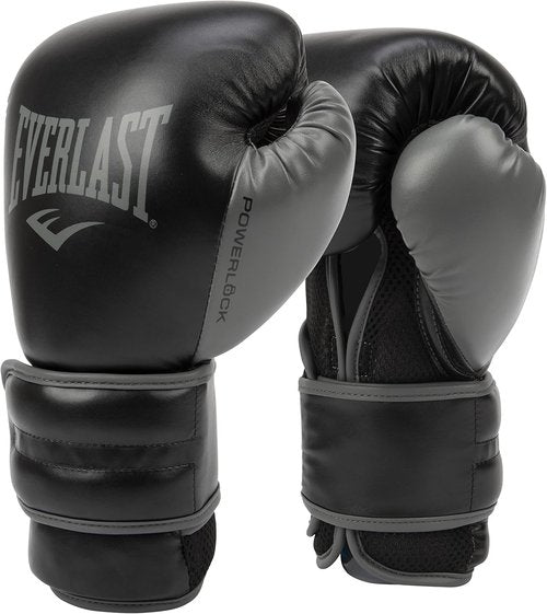 Everlast Powerlock 2 Boxing Gloves - Durable Hook & Loop Design for Optimal Hand Support | Ideal for Heavy Bag & Fitness Training