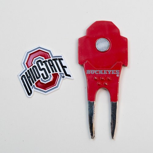 Team Golf NCAA Ohio St Shaped Divot Tool