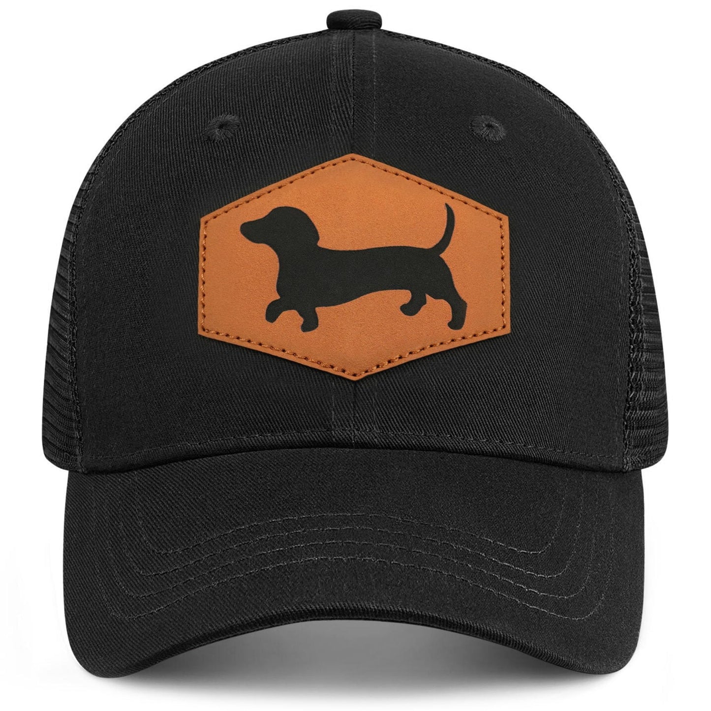 Lussues Nee Dachshund Baseball Cap for Dog Lovers,Adjustable Baseball Hats for Men Women Black