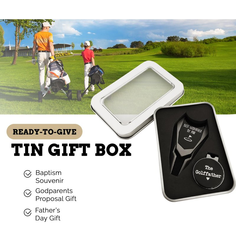 Godfather Gifts from Godchild, Godfather Gift, Will You be my Godparents Proposal Gift, God Parents Presents Proposal, God Father's Gift, Baptism Gifts for Godfather, Golf Accessories for Men Gift Set