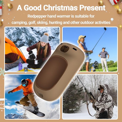 Capybara AI Hand Warmers Rechargeable 2 Packs 24 Hrs Long Safe Pocket-Size AI Smart Chips Electric Heater Cute Animal Gifts for Christmas Kids Women Men Outdoor Indoor-Brown