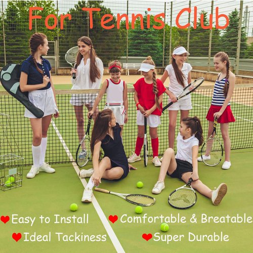 ATGRS Tennis Racket Grip,Tacky Tennis Overgrips Tape Absorb Moisture Badminton Handle Tape Frosted Anti-Slip Overgrip for Tennis Racquet Badminton Racquet Pickleball Overgrip 6 Pack (Tacky-Black)