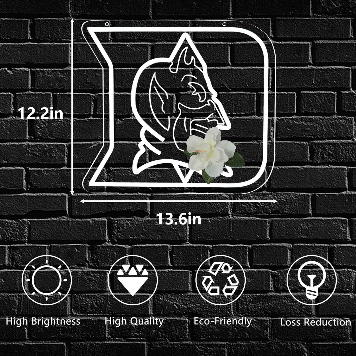 HUIKWAN University Team Logo Neon Sign，Neon Light LED Sign for Sports Fans Gifts USB Powered Neon Wall Sign Dimmable for Man Cave Sports Studio Wall Art