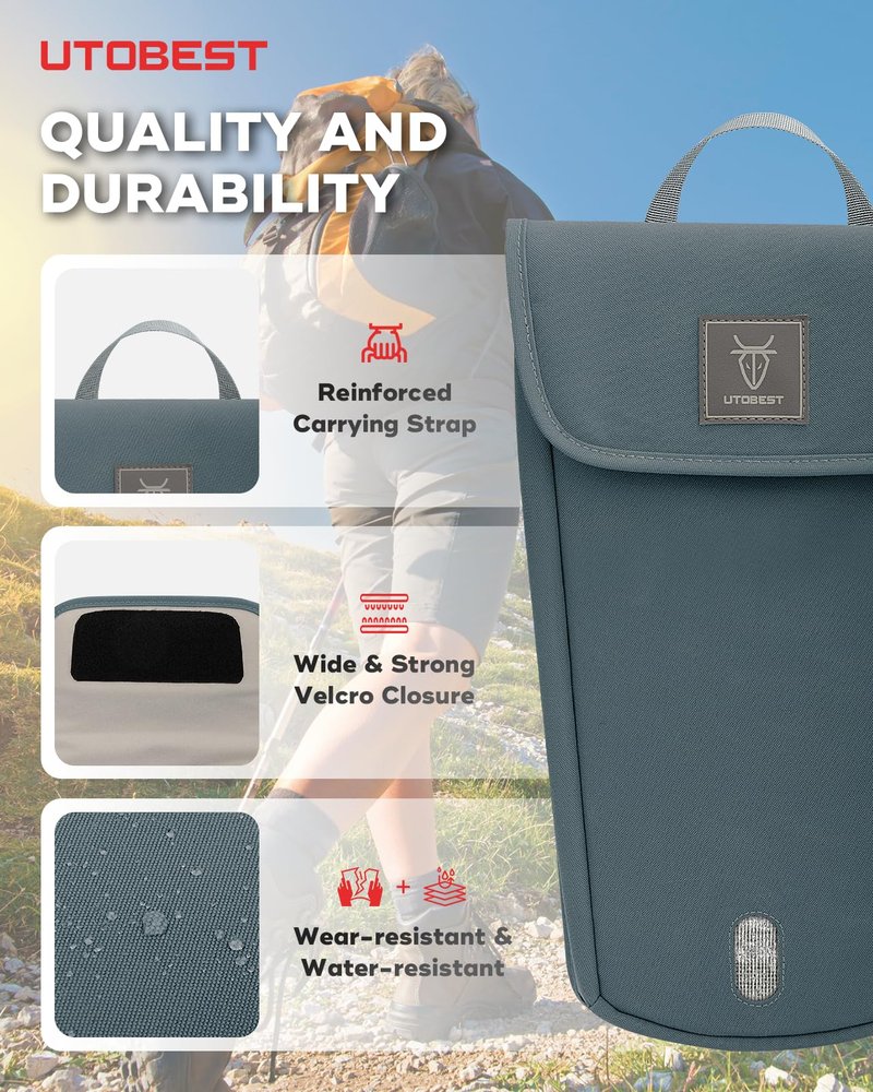 UTOBEST Insulated Insulation Bag for 2L Hydration Water Bladders, 50mm Thick Thermal Insulation, Lightweight Water-Resistant, Prevents Freezing and Keeps Water Cool, Bladder NOT Included