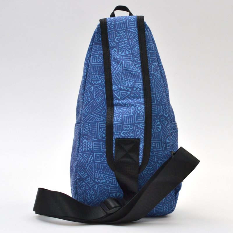 Nupouch Anti-Theft Daypack: Anti Theft Crossbody Bag, Lightweight for Travel, Hiking, or Everyday Pickpocket Protection, Large, Blue Aztec