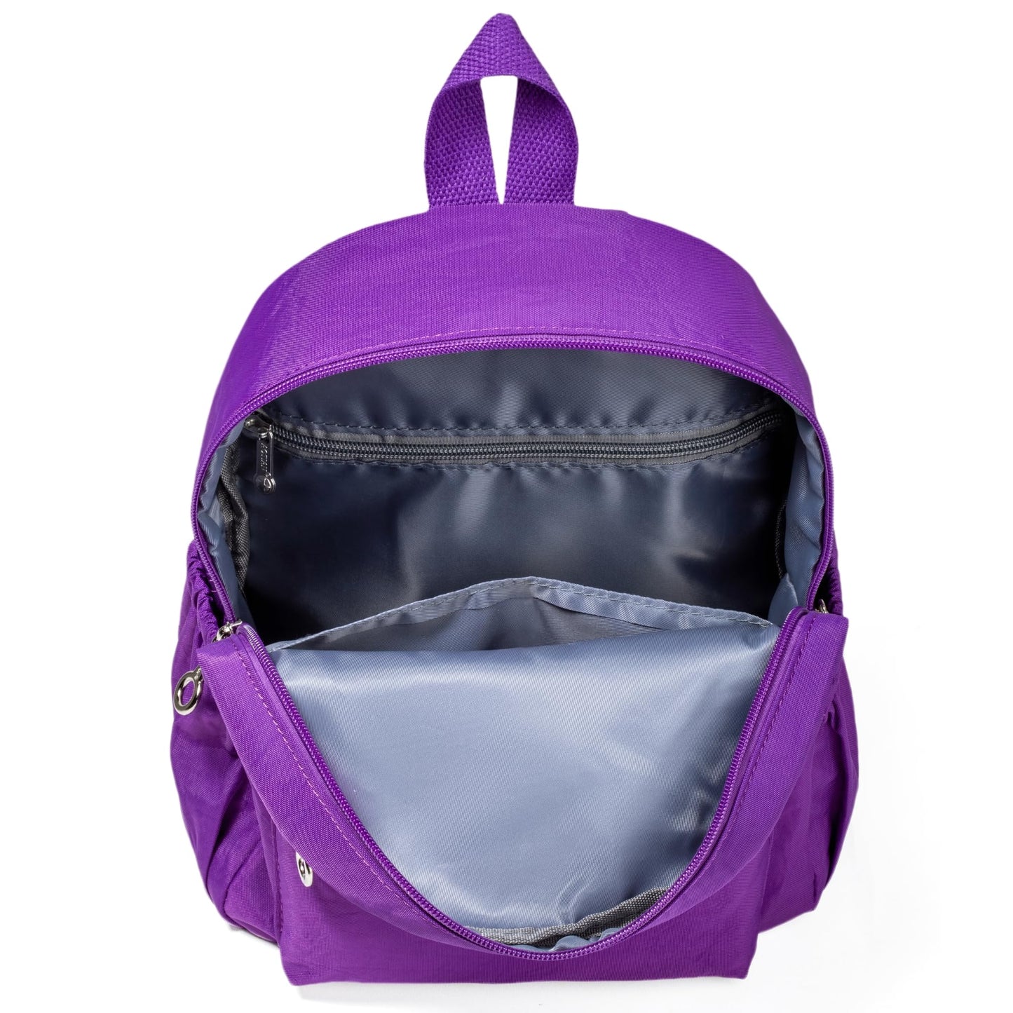 AOTIAN Mini Lightweight 11.8 Inch Backpack Durable Travel Hiking Women and Girls Small Daypack, 7 Liters Dark Violet Purple