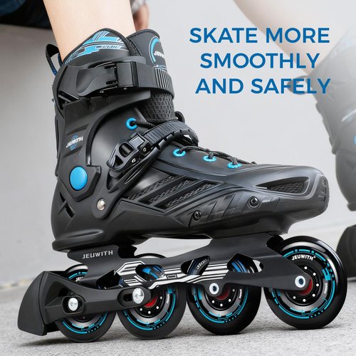 8 Pcs Inline Skate Wheels Replacement High Elasticity and Wear Resistance,Roller Blads Wheels with ABEC-9 Bearings&Spacers and Washers,80 mm 85A for Outdoor, Indoor Skate