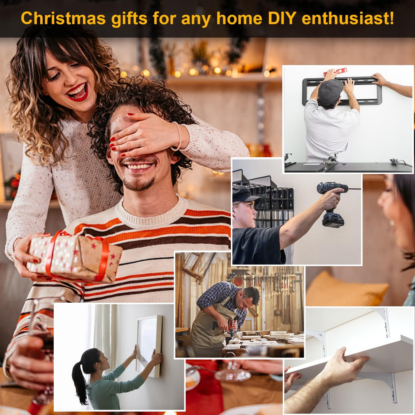 Stud Finder Wall Scanner - 5 in 1 Stud Finder Tool with Intelligent Microprocessor Chip and HD LCD Display, Stud Detector Beam Finders for the Center and Edge of Wood AC Wire Metal Studs Joist Pipe