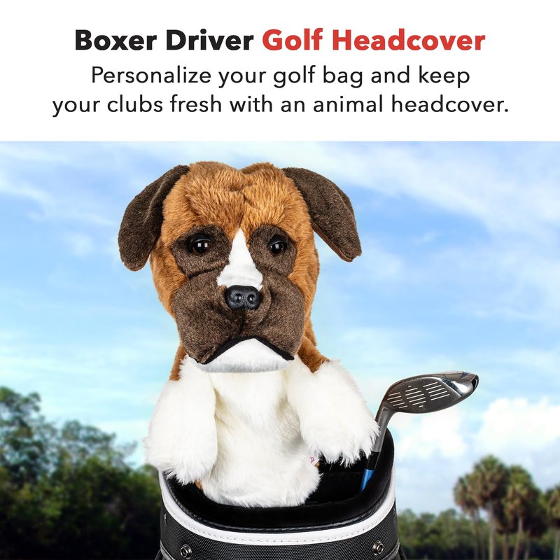 Daphne's Headcovers Boxer Driver Headcover | Premium Driver Headcovers | Funny Golf Club Covers | Stylish Protection for Your Clubs | Men's Golf Gear | Driver Headcover for Men and Women