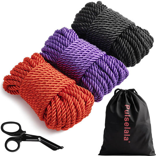 Japanese Rope Style Kit Bedroom Play for Beginners and Experienced Riggers, Silky Soft Rope, Perfect for Simple and Complex Knots