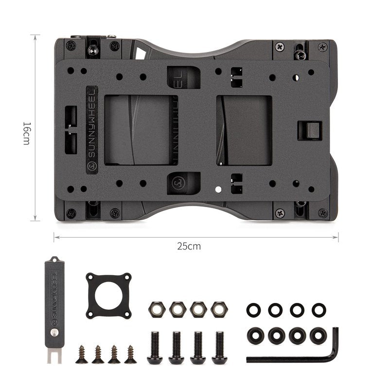 Quick Release Adapter Plate for Rear Rack – DIY Custom Rear Rack Carrier - Universal Bike Basket & Top Case Mounting Bracket