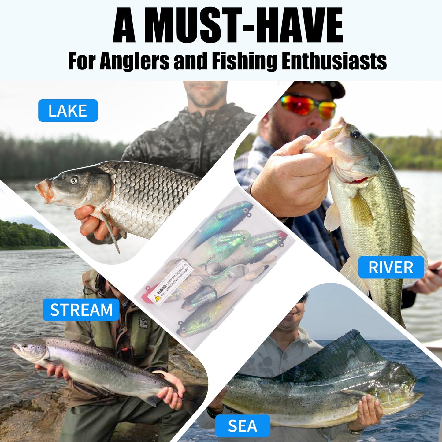 Paddle Tail Swimbaits, Pre-Rigged Soft Fishing Lures Jig Head Lifelike Swim Shad Lures Swimbait with Weighted Hook for Bass Walleye Trout Pike Crappie Striped Bass
