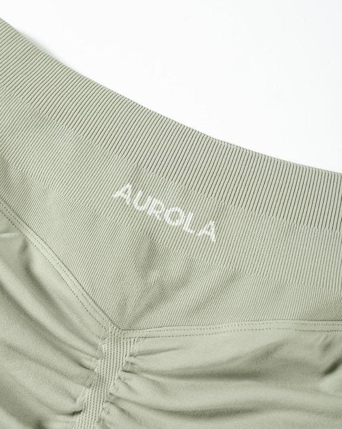 AUROLA Workout Shorts for Women - No Roll-Up, Squat-Proof Scrunch Seamless Compression | Multiple Sizes